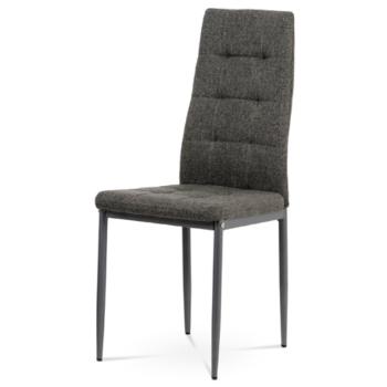 Jedálenská stolička Autronic 42x95 cm sivá látka DCL-397 GREY2