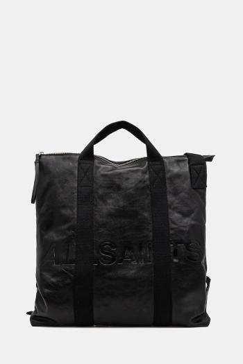 Kožená taška AllSaints KEI čierna farba, M002XB
