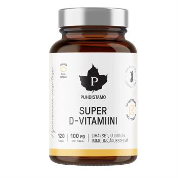 PUHDISTAMO Super Vitamín D 4000 IU 120 kapsúl