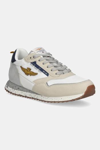 Tenisky Aeronautica Militare SC288CT3545 béžová farba, SC288CT3545