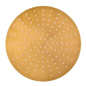 RAV Slezák - Hlavová sprcha okrúhla kovová ø 30 cm s 4-otvorovými tryskami, Farba: ZLATÁ - kartáčovaná, Povrchová úprava: PVD KS0001/4ZK
