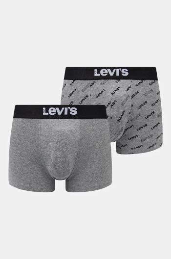 Boxerky Levi's 2-pak pánske, šedá farba, 37149-0938