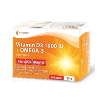 Noventis Vitamín D3 1000 IU + Omega-3