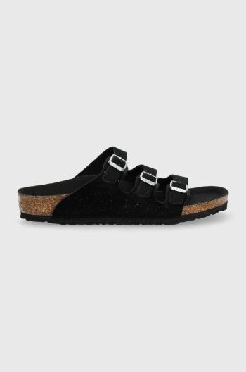 Detské šľapky Birkenstock Florida čierna farba