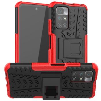 STAND Extra odolný obal Xiaomi Redmi 10 / Redmi 10 2022 červený