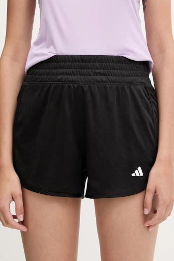 Tréningové šortky adidas Performance Pacer čierna farba, jednofarebné, vysoký pás