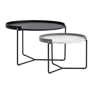 Skladací stôl Mandy Athracite, 2 ks