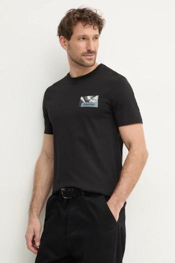 Bavlnené tričko Calvin Klein pánske, čierna farba, s potlačou, K10K113799