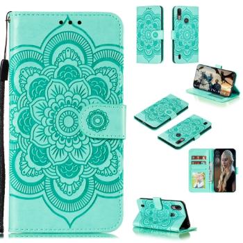 ART Peňaženkový kryt Motorola Moto E6S  LOTUS zelený