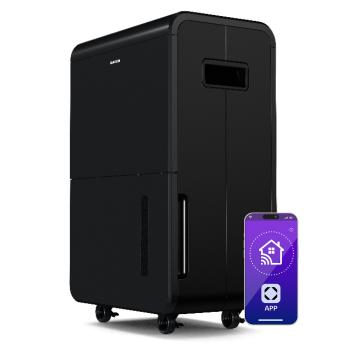 Klarstein DryFy Connect 70 odvlhčovač vzduchu, 70 l / deň, do 90 m², WiFi, ovládanie pomocou aplikácie, 8 L nádrž na vodu