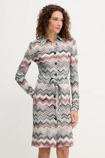 Šaty Missoni ružová farba, midi, rovný strih