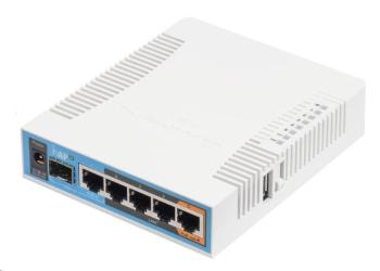 MikroTik hAP ac, 720MHz CPU, 128MB RAM, 5x LAN, 2.4 + 5GHz, Wi-Fi 802.11b/g/n/ac, SFP slot, vr. L4
