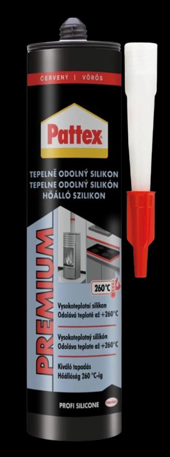 PATTEX - Tepelne odolný silikón červená 0,28 L