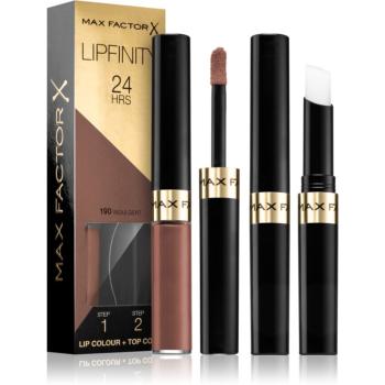 Max Factor Lipfinity Lip Colour dlouhotrvající rtěnka s balzámem odstín 190 Indulgent 4,2 g