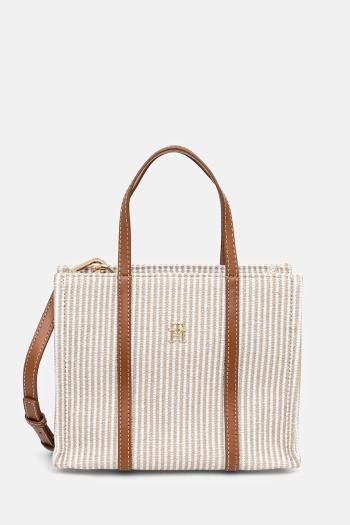 Kabelka Tommy Hilfiger béžová farba, AW0AW17208
