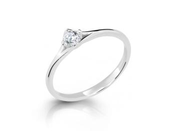 Cutie Diamonds Trblietavý prsteň z bieleho zlata s briliantom DZ6721-2957-10-X-2 54 mm