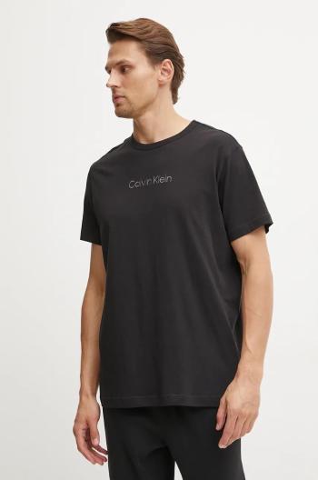 Pyžamové tričko Calvin Klein Underwear čierna farba, jednofarebné, 000NM2748E