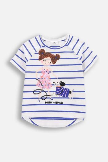 Tričko Coccodrillo biela farba, FLOWER PARADISE GIRL KIDS