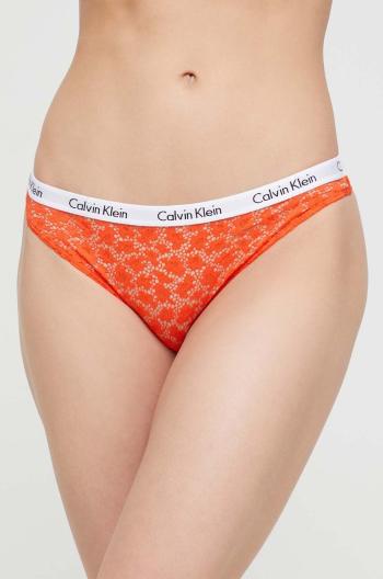 Brazílske nohavičky Calvin Klein Underwear oranžová farba