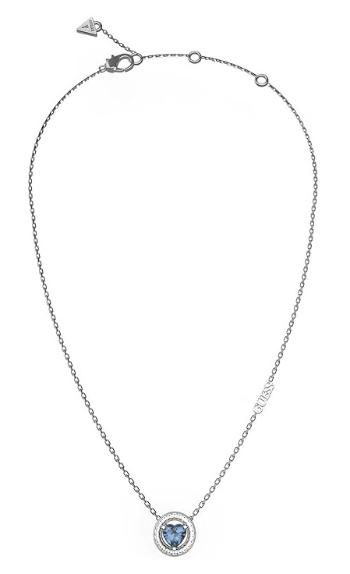 Guess Pôvabný náhrdelník s modrým kryštálom M`ama Non M`ama JUBN04667JWRHLST/U