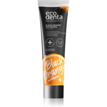 Ecodenta Expert Black Orange Whitening černá bělicí zubní pasta bez fluoridu příchuť Orange 100 ml