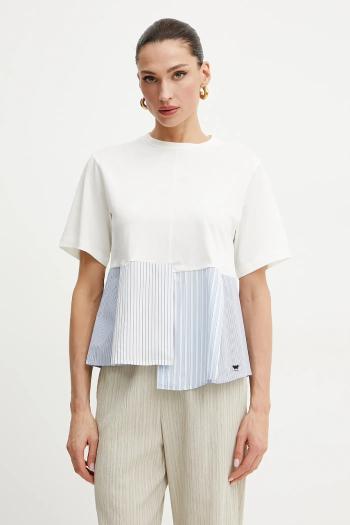 Bavlnené tričko Weekend Max Mara dámske, biela farba, 2515941102600