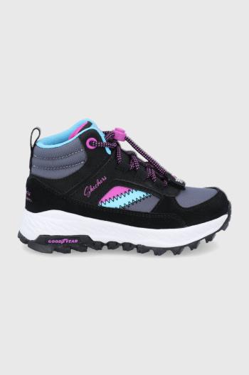Detské topánky Skechers čierna farba