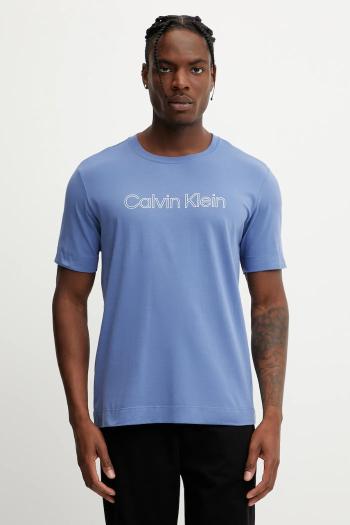 Tričko Calvin Klein Performance pánske, fialová farba, s potlačou, LVGMS5K164