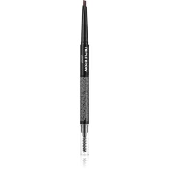 flormar Triple Brow Pencil ceruzka na obočie 3v1 odtieň 002 Auburn 0.75 g