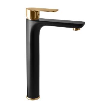 RAV Slezák - Vodovodná batéria umývadlová, vysoká VLTAVA čierna matná/zlato, Farba: čierna matná/zlato, Rozmer: 1/2&#39;&#39; VT530.5CMATZ