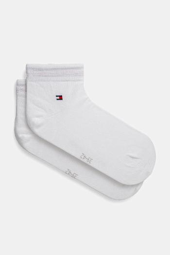 Ponožky Tommy Hilfiger 2-pak pánske, biela farba, 342025001