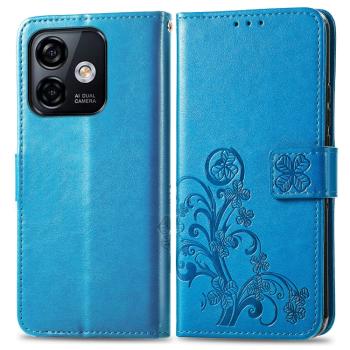 ART FLOWERS Peňaženkový kryt Ulefone Note 16 Pro modrý