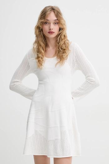 Šaty Blugirl Blumarine béžová farba, mini, áčkový strih, RA5013.MS99E