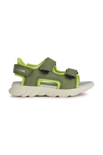 Detské sandále Geox SANDAL AIRADYUM zelená farba