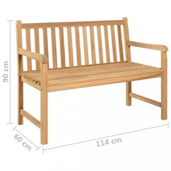 Záhradná lavica masívny teak Dekorhome