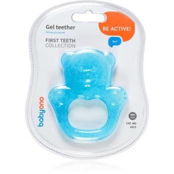 BabyOno Be Active Gel Teether hryzadielko Blue Bear 1 ks