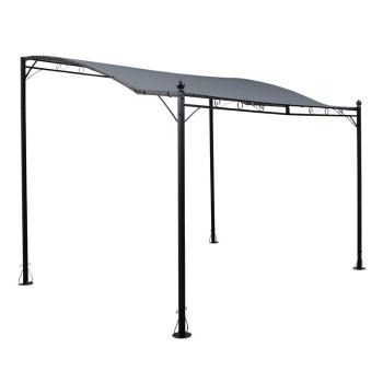 Blumfeldt Allure, pergola, prístrešok, altánok, 300 × 250 cm, polyester, tmavosivá