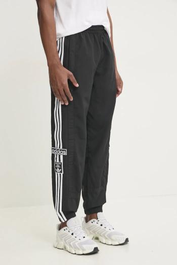 Nohavice adidas Originals Adibreak pánske, čierna farba, vzorované, JD4257
