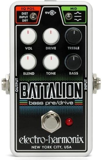 Electro Harmonix Nano Battalion Bass Preamp & Overdrive Basgitarový efekt