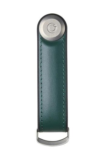 Kľúčenka Orbitkey Hybrid Leather 8,5 cm zelená farba
