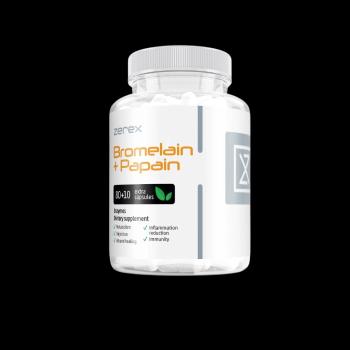 ZEREX Bromelain + Papain - pre lepšie trávenie 90 mäkkých kapsúl