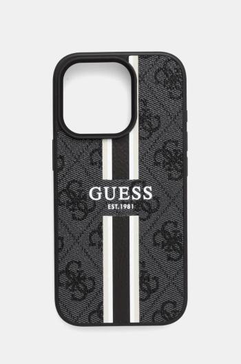 Puzdro na mobil Guess iPhone 16 Pro 6.3 čierna farba, GUHMP16LP4RPSK