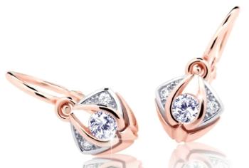 Cutie Diamonds Slušivé detské bicolor náušnice zo zlata s briliantmi DC2217-10-00-X-4