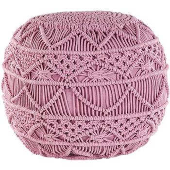 Ružový BELIANI puf 40 × 40 cm KAYSERI (beliani_172317)