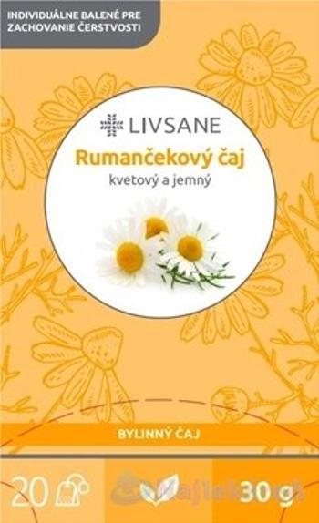 LIVSANE Rumančekový čaj bylinný, individuálne balené vrecká 20x1,5 g