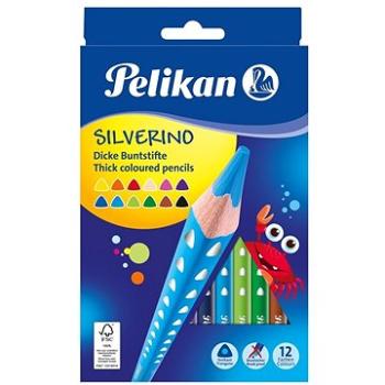 Pelikan Silverino hrubé 12 farieb (00700627)