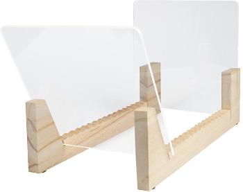 Muziker Natural Pine Wood Stolový stojan na LP platne Natural