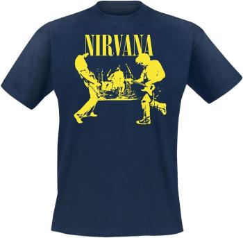 Nirvana Tričko Stage Unisex Navy Blue XL