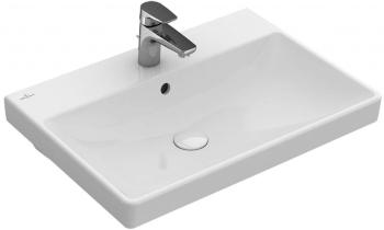 VILLEROY & BOCH - Avento Umývadlo nábytkové, 65x47 cm, s prepadom, otvor na batériu, alpská biela 41586501