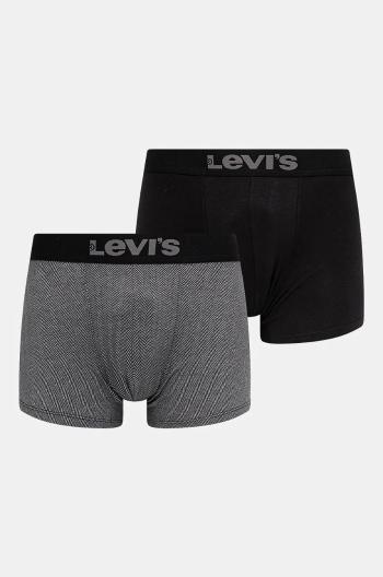 Boxerky Levi's 2-pak pánske, čierna farba, 37149-1029